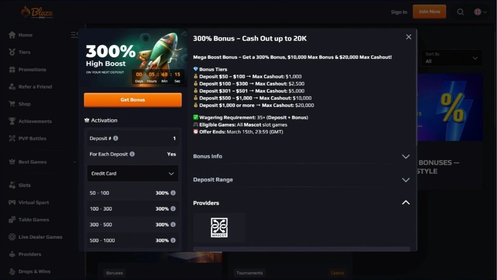 blaze spins casino no deposit bonus