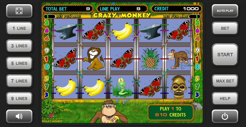 crazy monkey demo slot