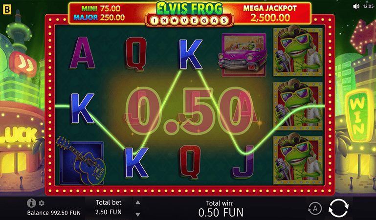 gra elvis frog in vegas