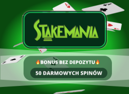 StakeMania Bonus Bez Depozytu z kodem promocyjnym