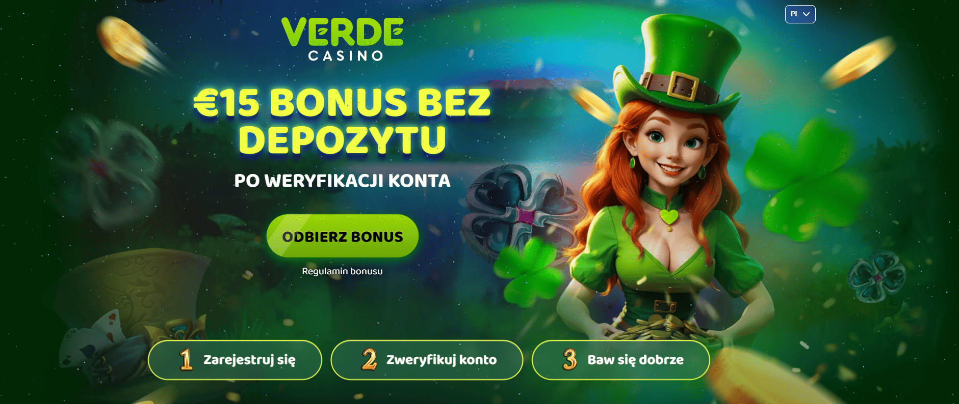 Odebrać verde casino 60 pln bez depozytu 