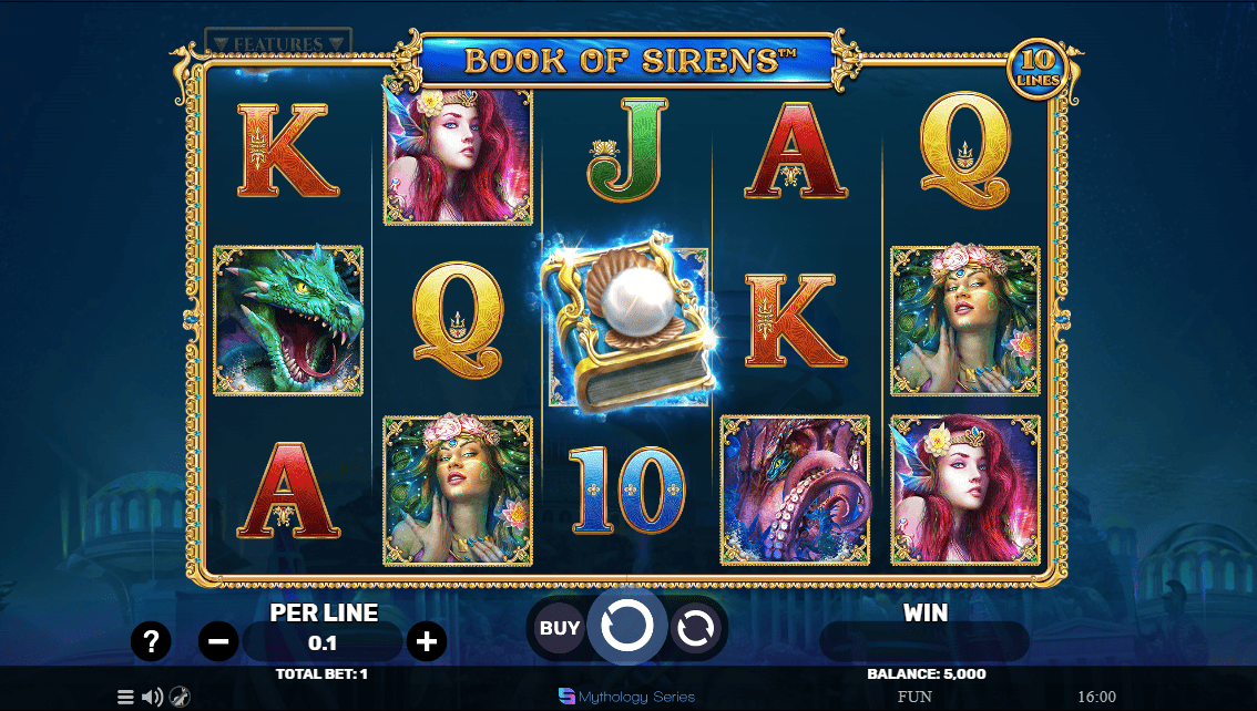 zagraj w slot book of sirens od spinomenal